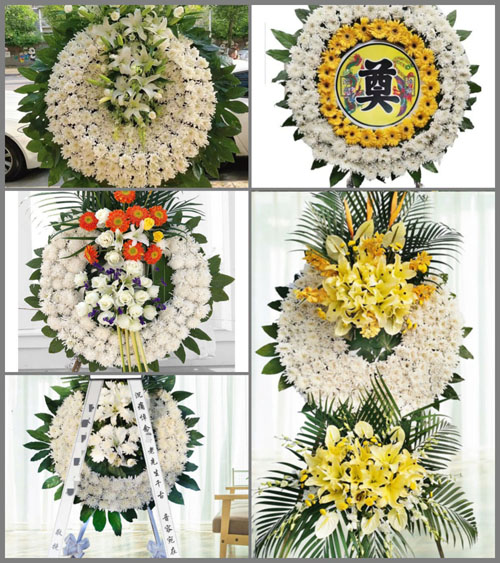 湖北黄冈市罗田县河铺镇石头板村花圈速递